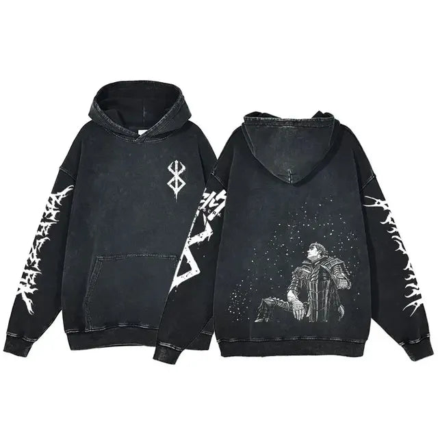 Vintage Wash Oversized Cotton Hoodies