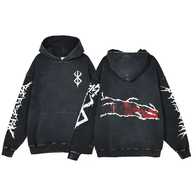 Vintage Wash Oversized Cotton Hoodies