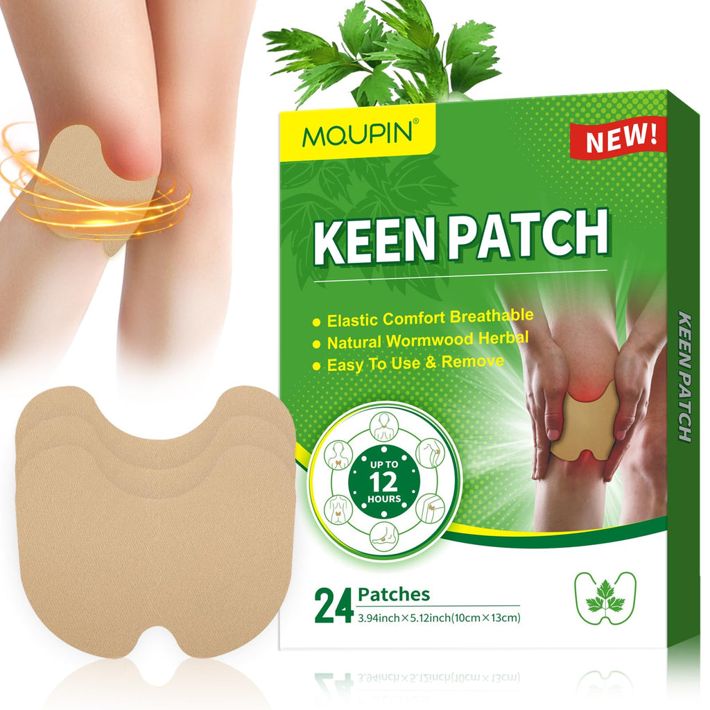 MQUPIN 24Pcs Natural Knee Relief Patches