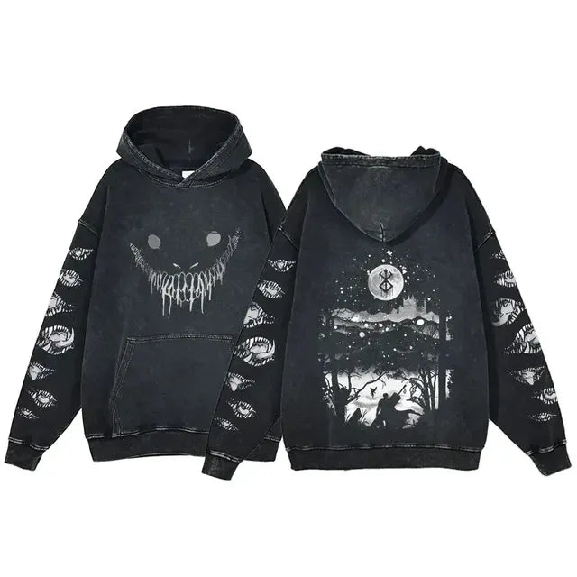 Vintage Wash Oversized Cotton Hoodies