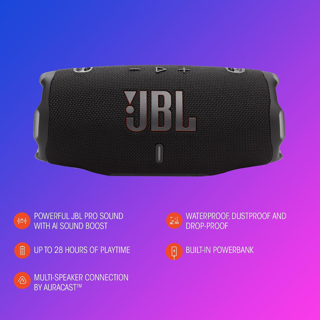 JBL Charge 6 Altoparlante Bluetooth Portatile Impermeabile