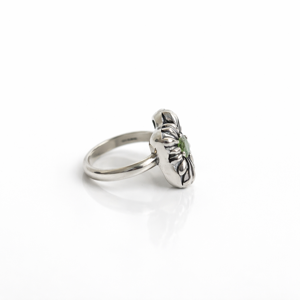 Anello Marguerite con Gemma Verde