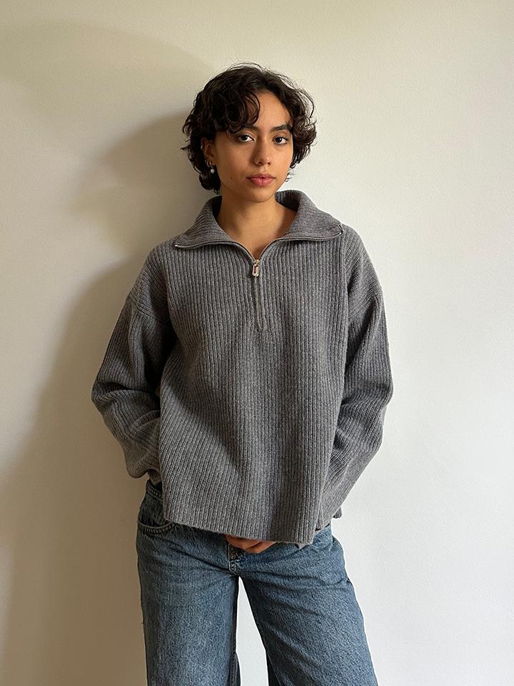Moma maglione con zip