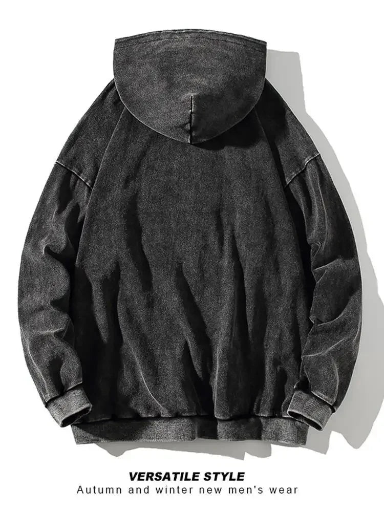 Vintage Wash Oversized Cotton Hoodies