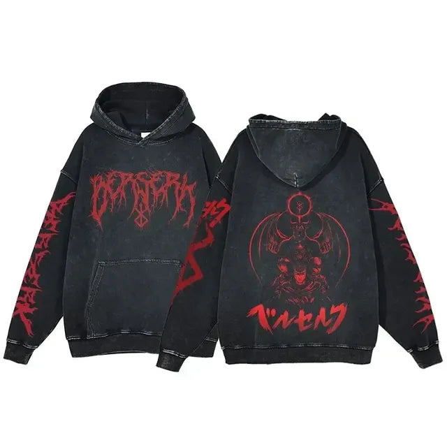 Vintage Wash Oversized Cotton Hoodies