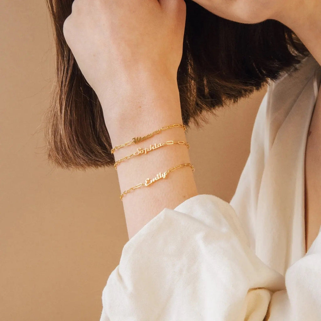 Pulsera con nombre - pulsera con nombre personalizada
